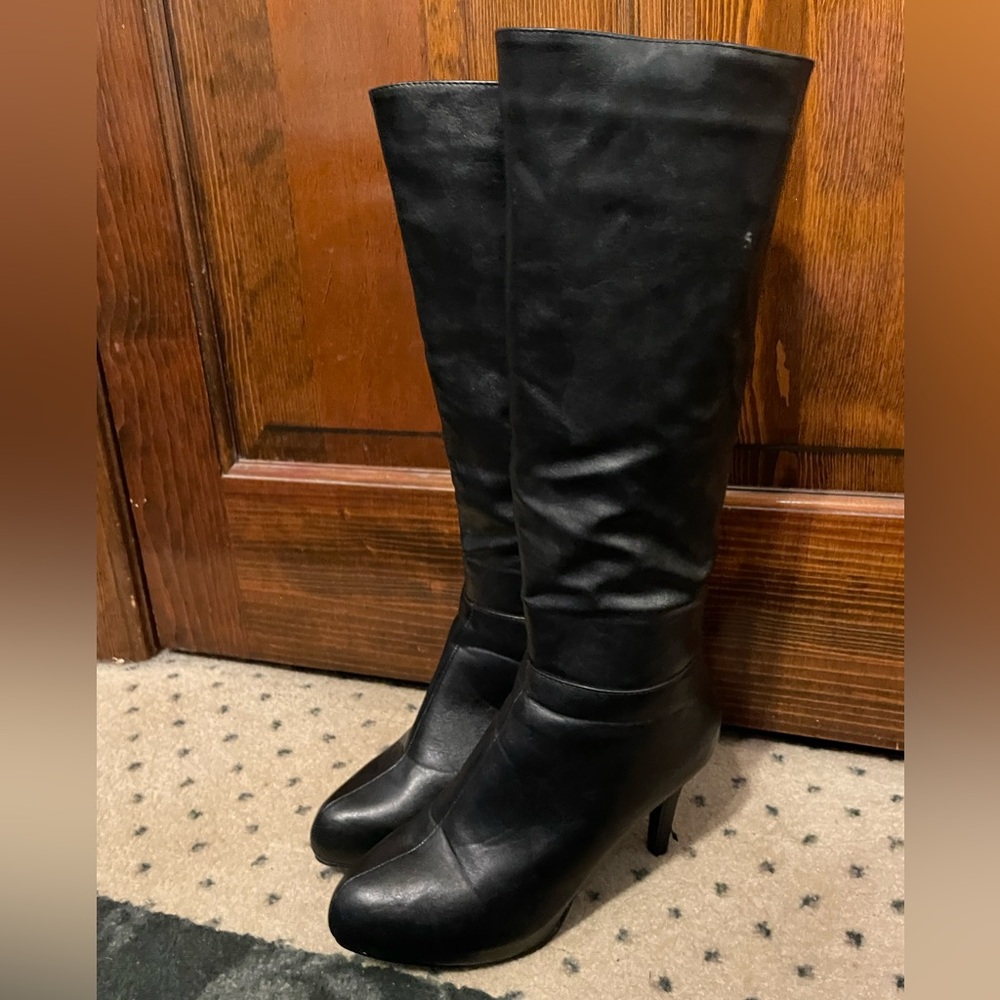 Torrid Black Heeled Knee-High Boots